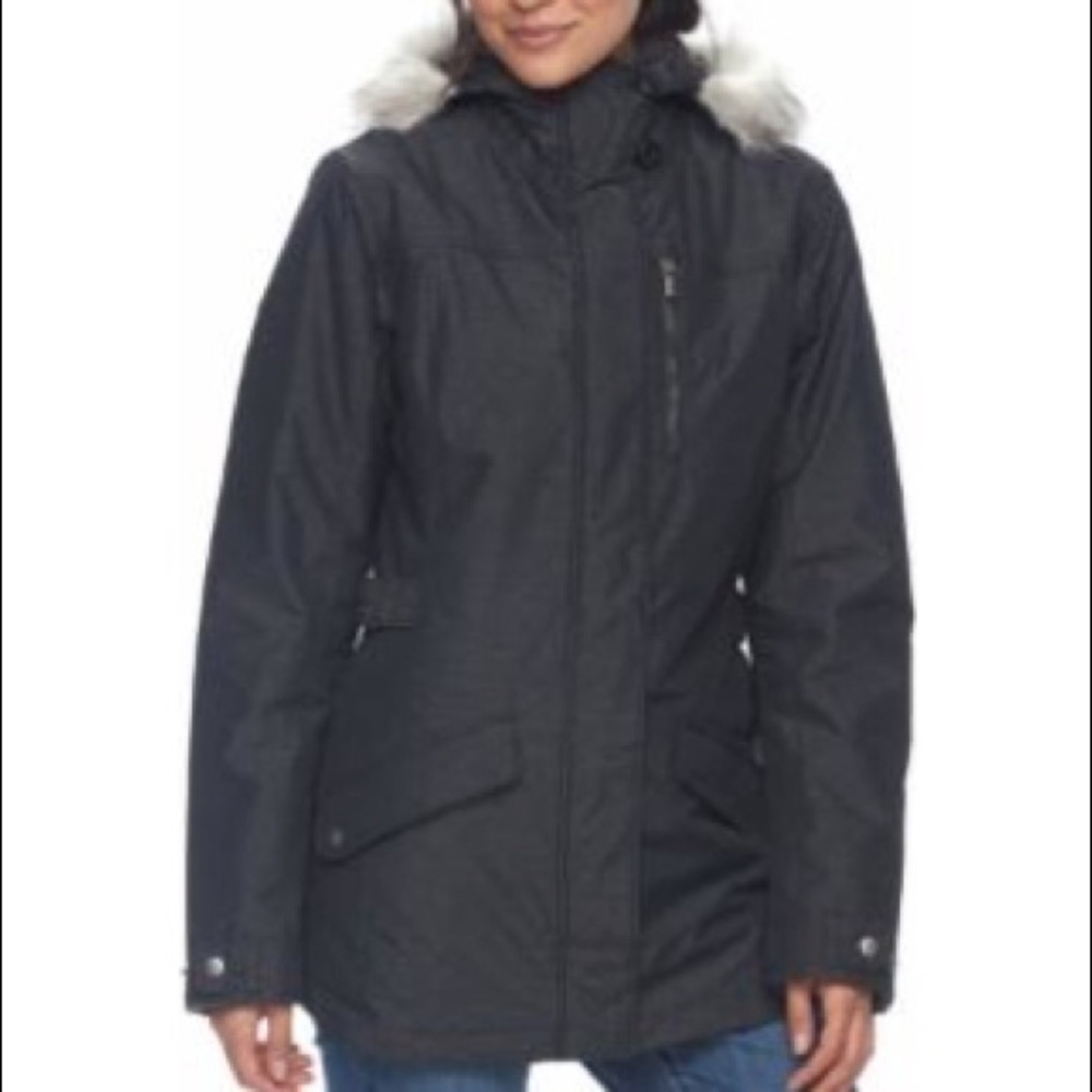 Columbia Penns Creek Faux-Fur-Trimmed Jacket 1x